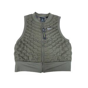 Nike Aeroloft Repel Running Vest Gilet Medium Womens Green Ventilated Packable